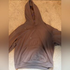 H&M Taupe Hoodie with Drawstring